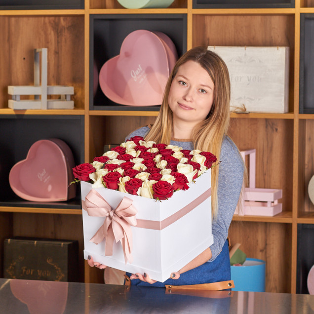 Коробка цветов "Зара"