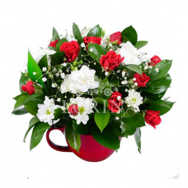 Композиция в кашпо "Сеньорита"