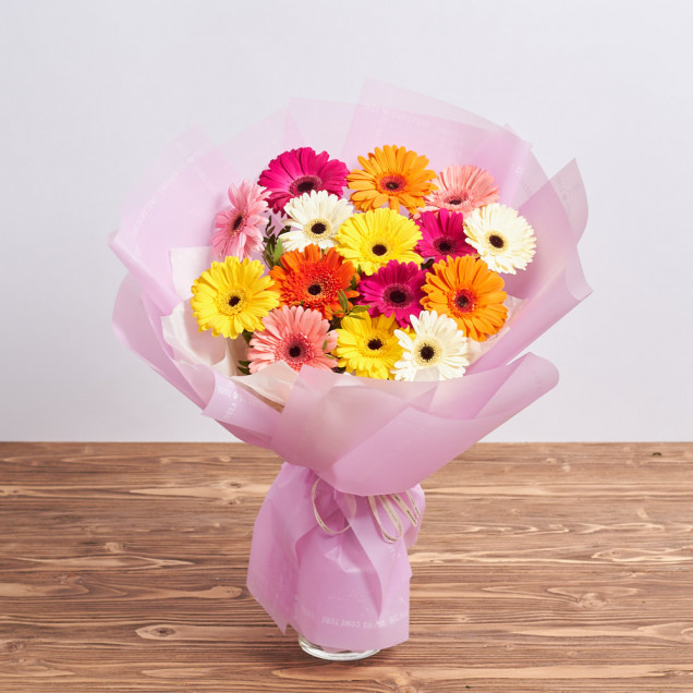 Гербери "Райдужний мікс"