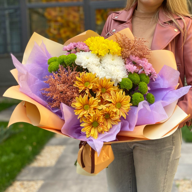 Хризантемы "Бархатная осень"