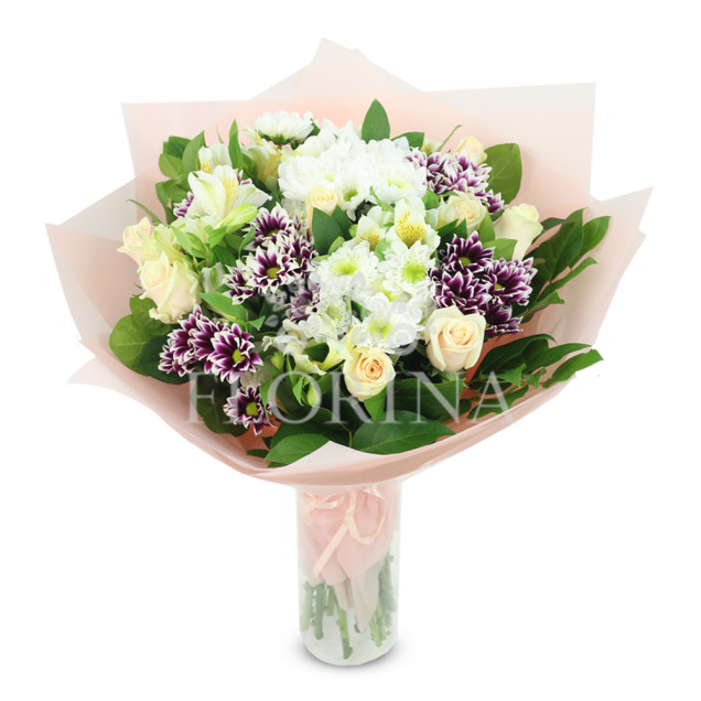 Хризантемы "Первое свидание"