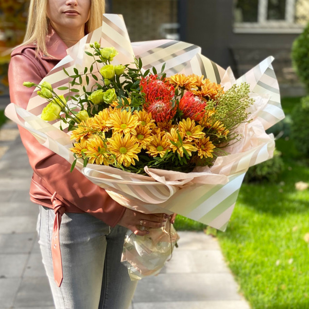 Хризантеми "Фарби осені"
