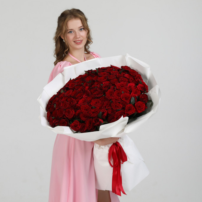 101 троянда Гран-прі 70 см.