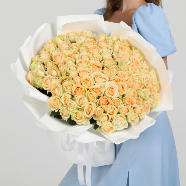 101 троянда Піч Аваланч 70 см