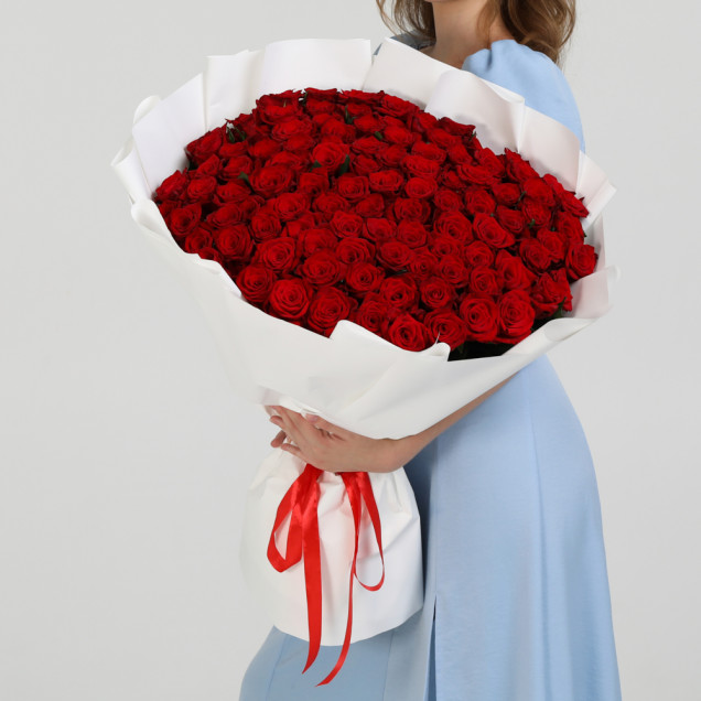 101 троянда "Марічка" 90 см