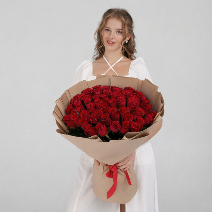 51 троянда "Родос" 60 см