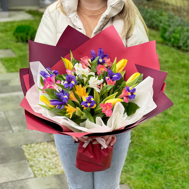 Тюльпаны "Ты мое всё"