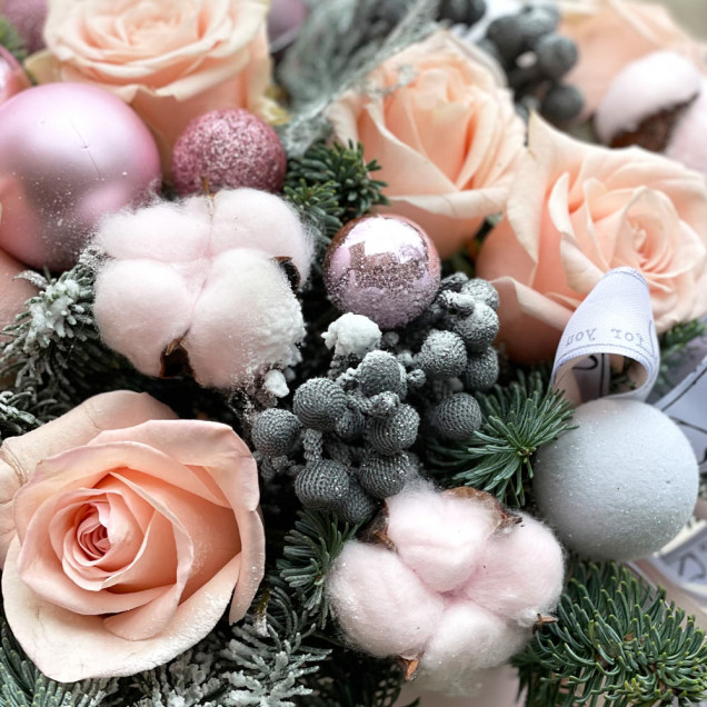 Коробка квітів "Пінк"