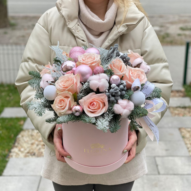 Коробка квітів "Пінк"