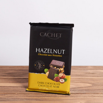 Шоколад "Cachet hazelnut dark" 300г.