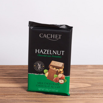 Шоколад "Cachet hazelnut milk" 300г.